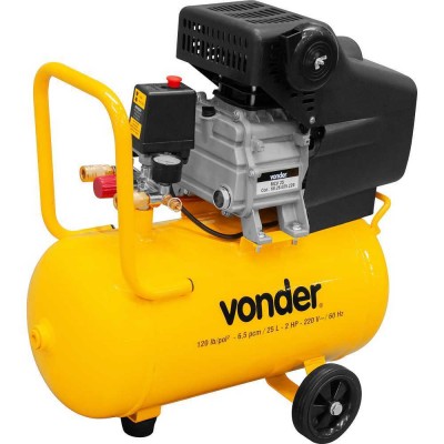 MOTOCOMPRESSOR DE AR 120 PSI 25 LITROS VONDER MCV25 220V