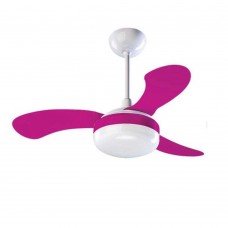 VENTILADOR TETO PETIT VENTISOL BRANCO PAS ROSA 127V